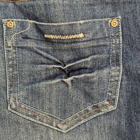 Lolo Skinny Jeans Womens Sz 14 Blue Distressed Studded Hi-Rise Medium Wash - Picture 5 of 16